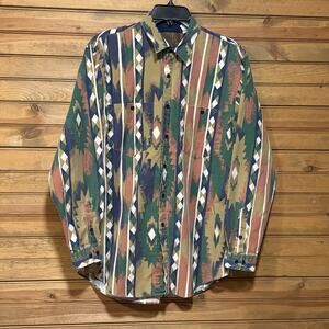 The Wear Of The West Broken Spear Cattle Company Men’s Size M Vtg Western Shirt